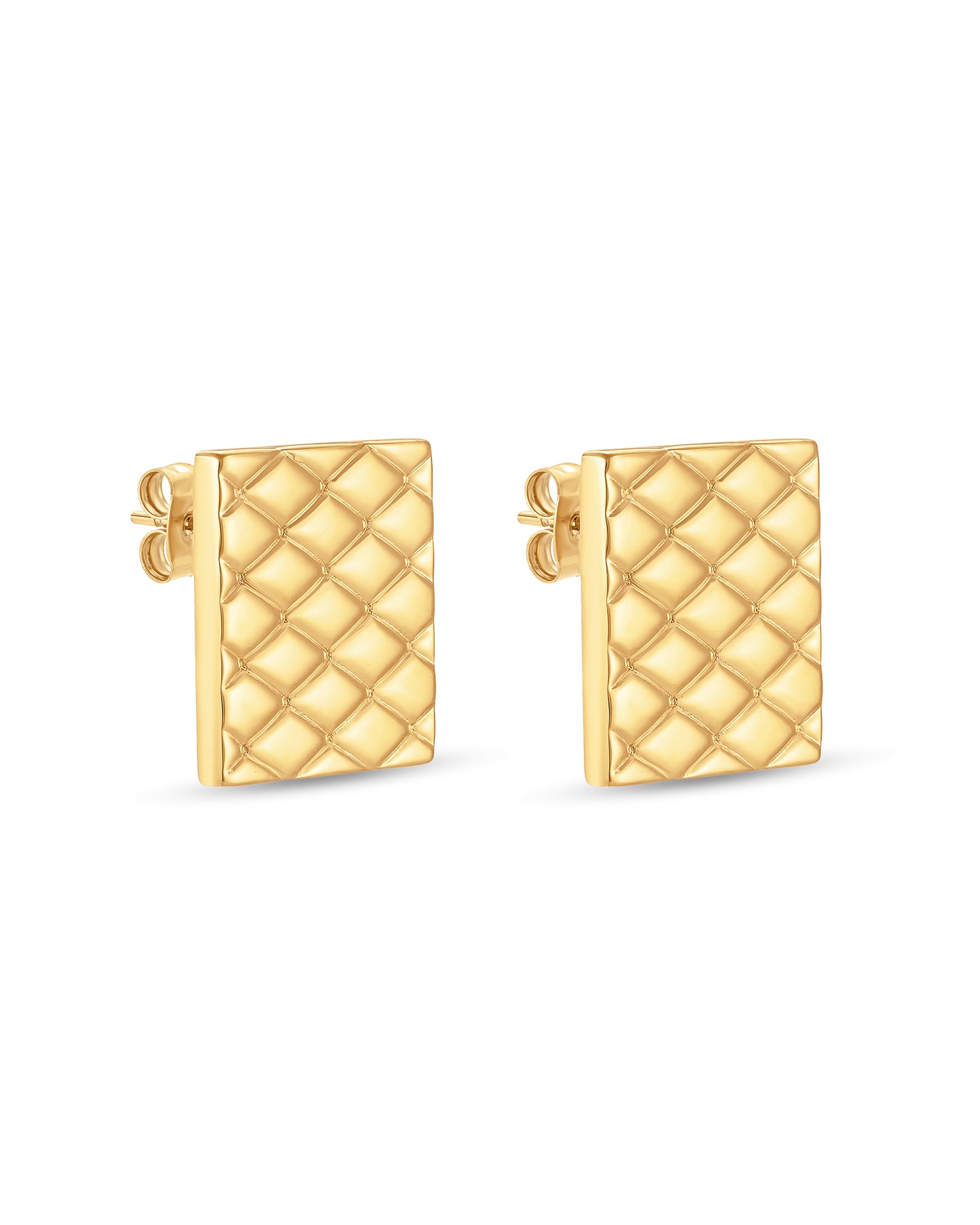 Signature (S) Earrings - Gold