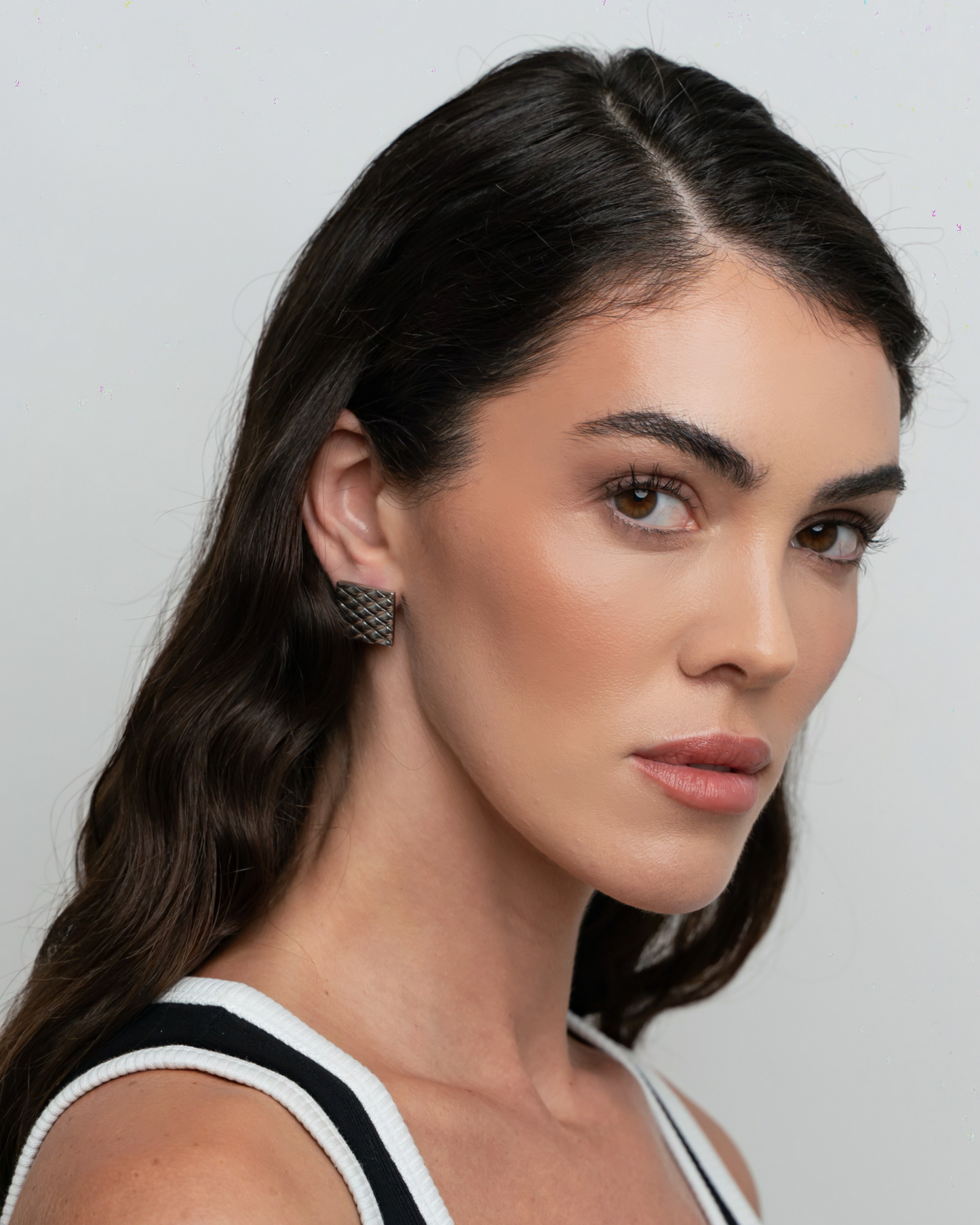 Signature (S) Earrings - Silver