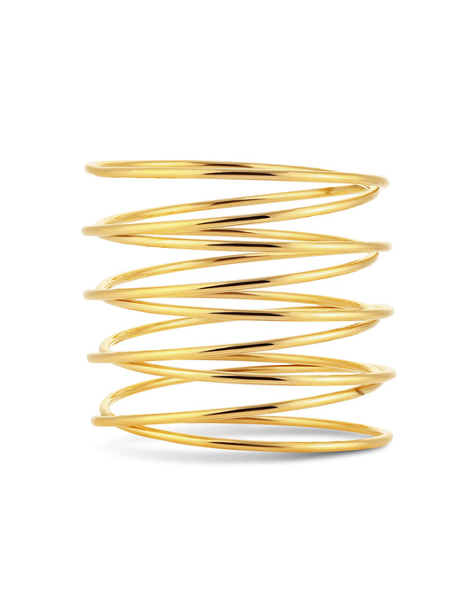 Spiral Bangle - Gold