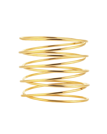 Spiral Bangle - Gold