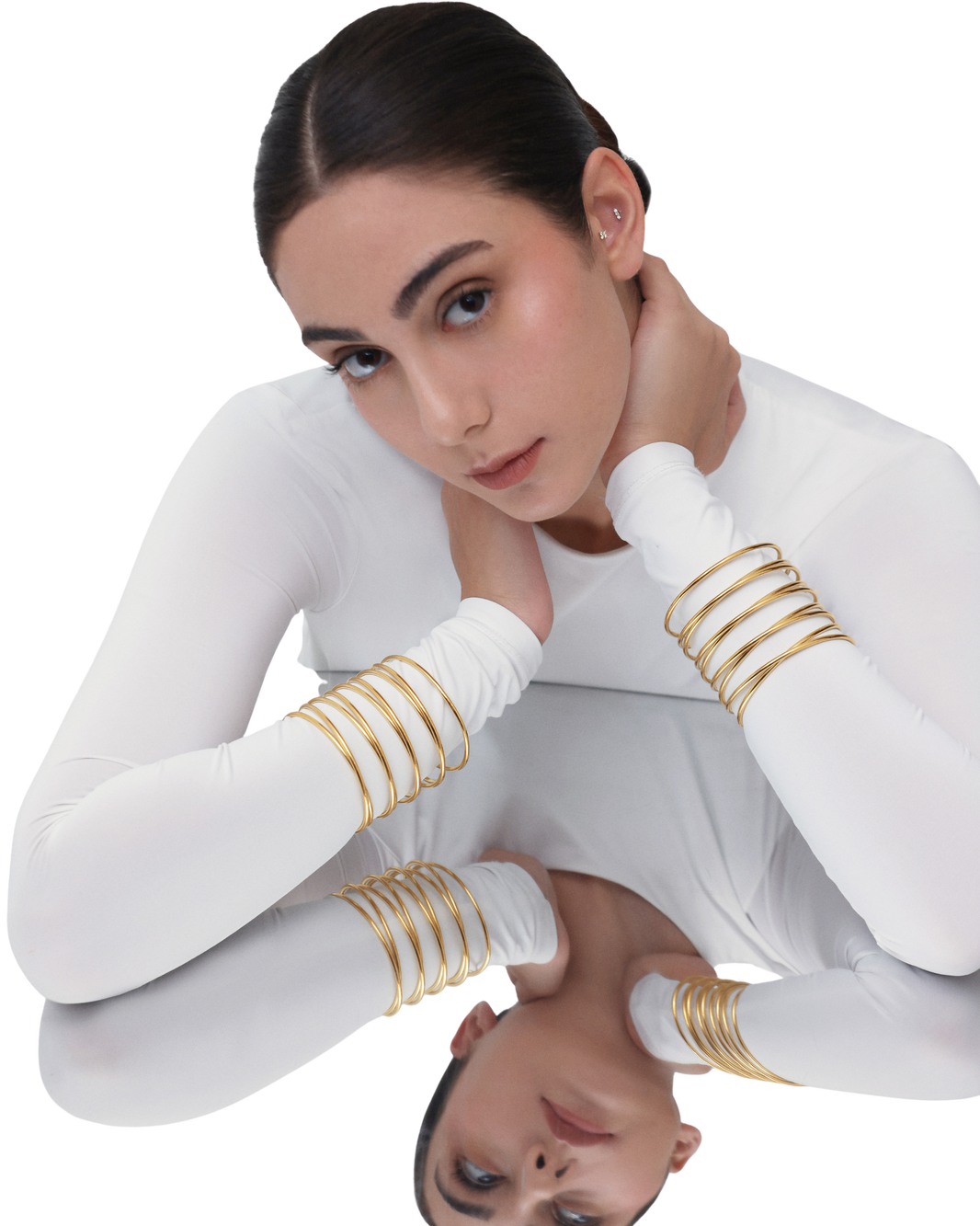 Spiral Bangle - Gold