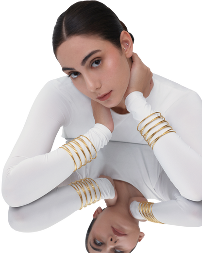 Spiral Bangle - Gold