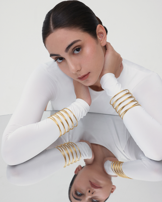 Spiral Bangle - Gold