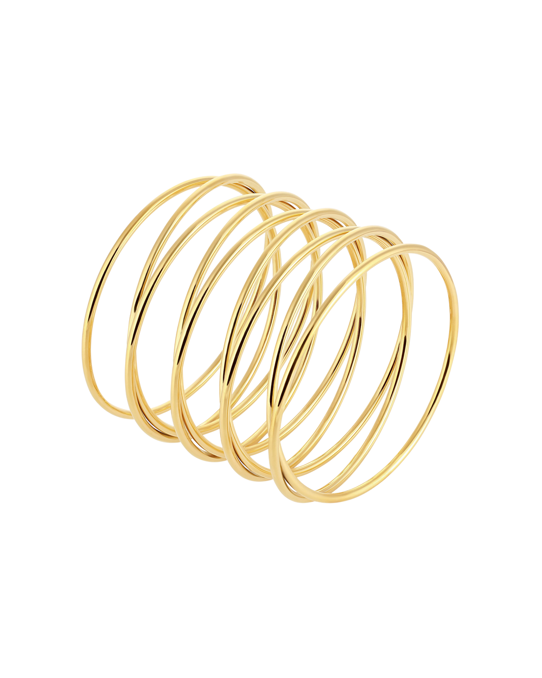 Spiral Bangle - Gold