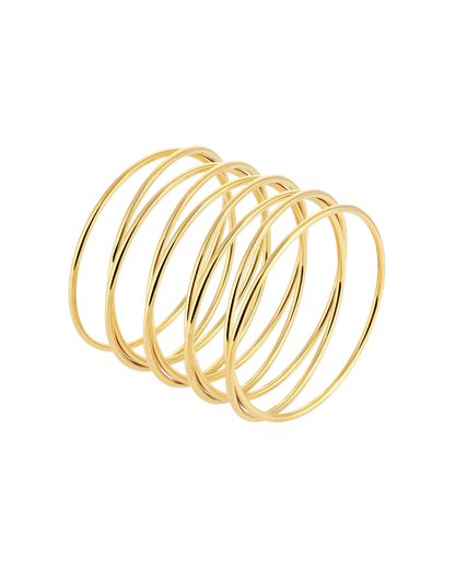 Spiral Bangle - Gold