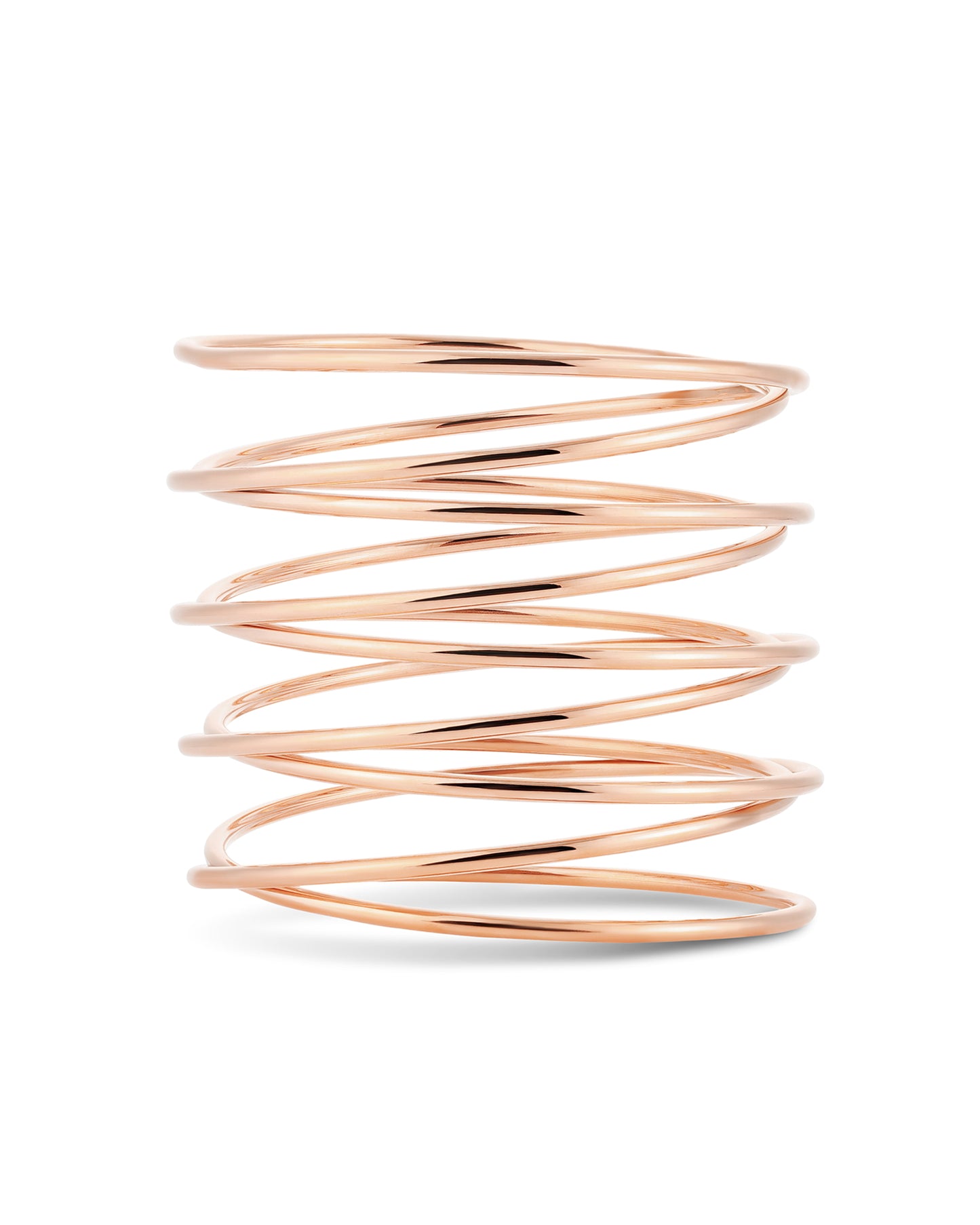 Spiral Bangle - Rose Gold