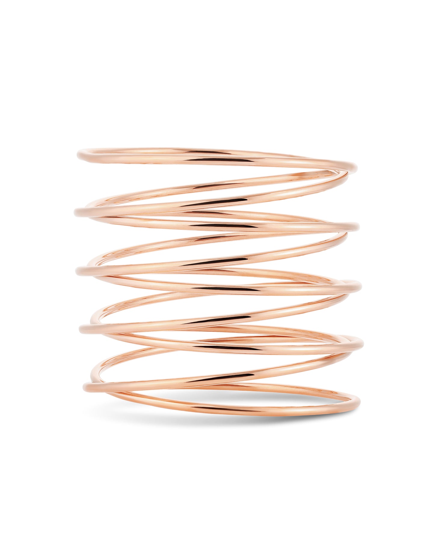 Spiral Bangle - Rose Gold