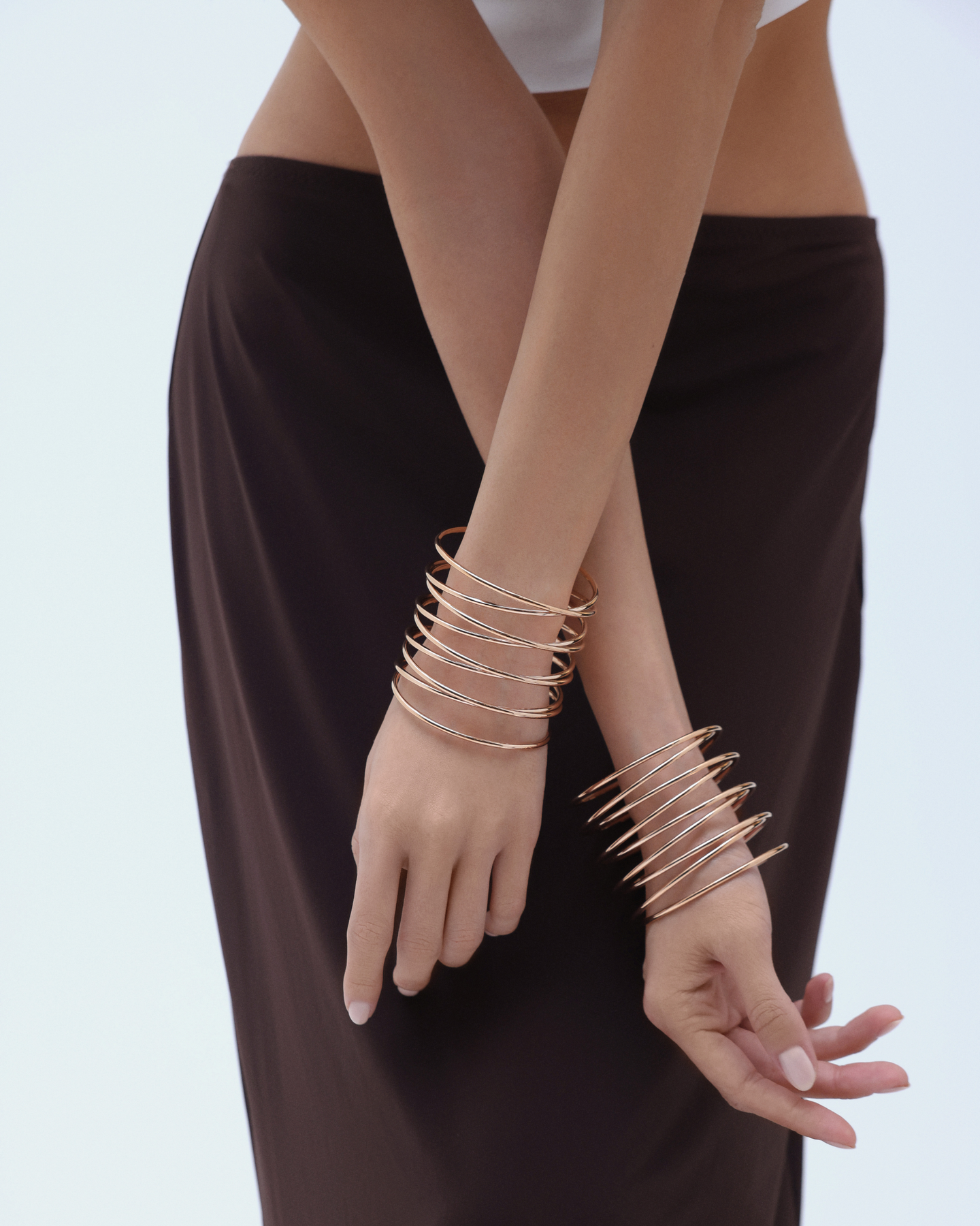 Spiral Bangle - Rose Gold