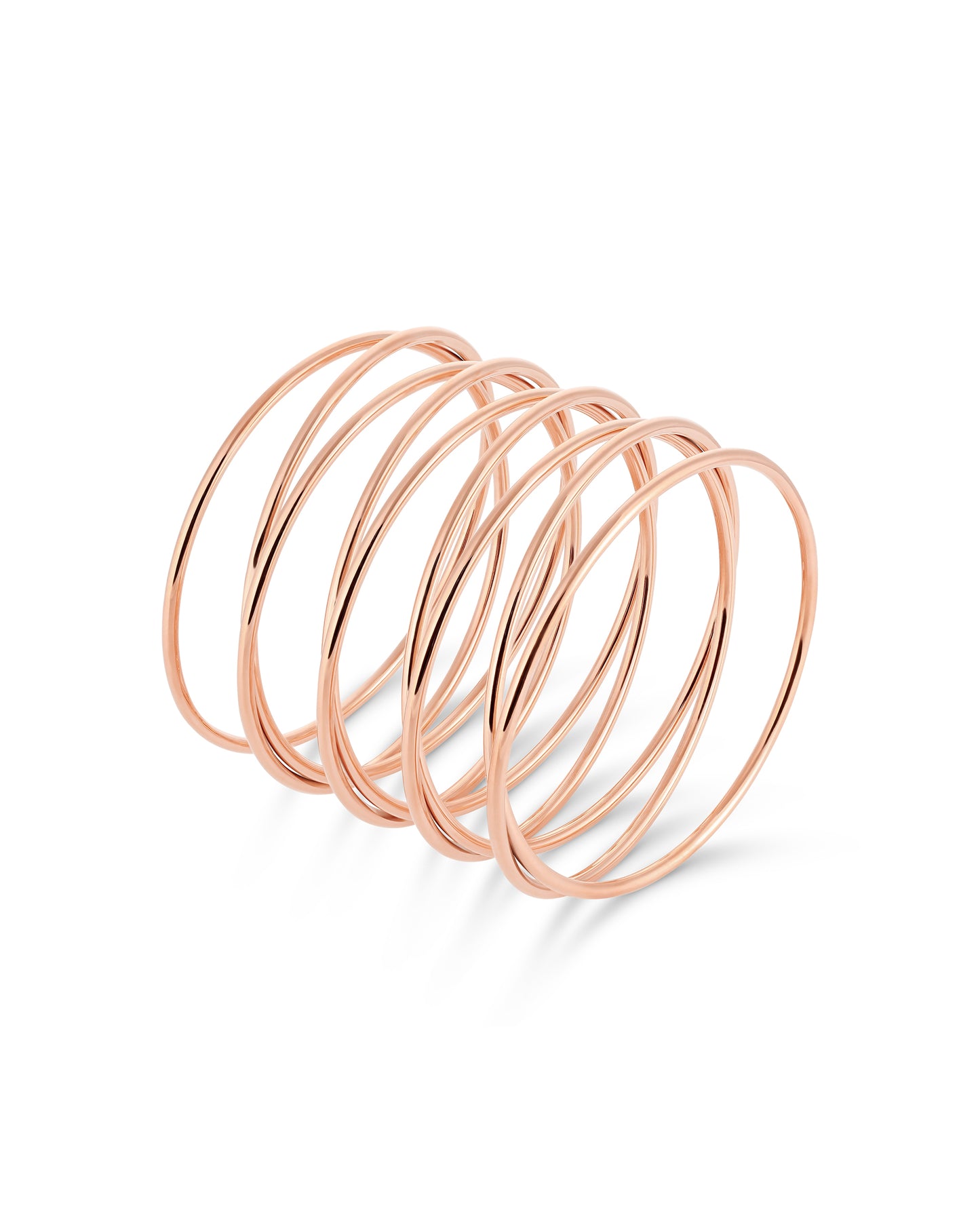 Spiral Bangle - Rose Gold