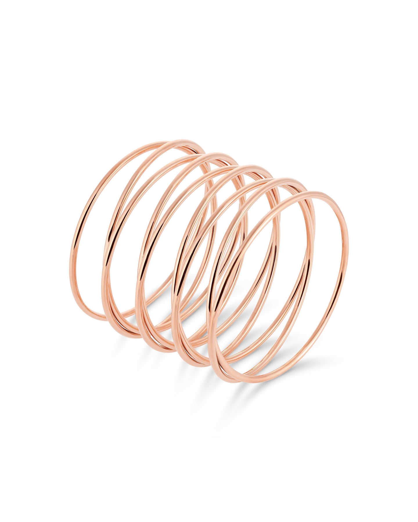 Spiral Bangle - Rose Gold