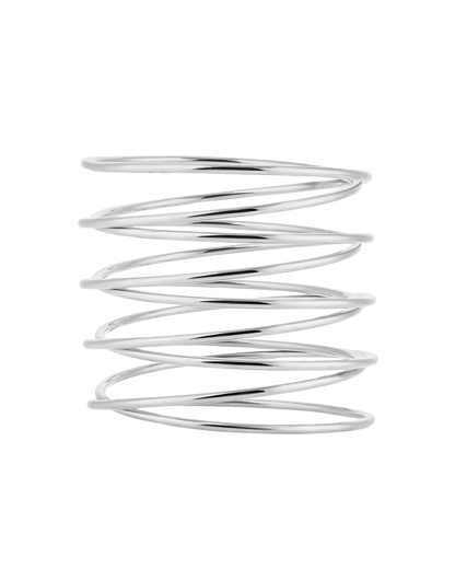 Spiral Bangle - Silver