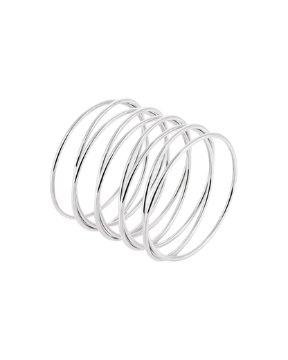 Spiral Bangle - Silver