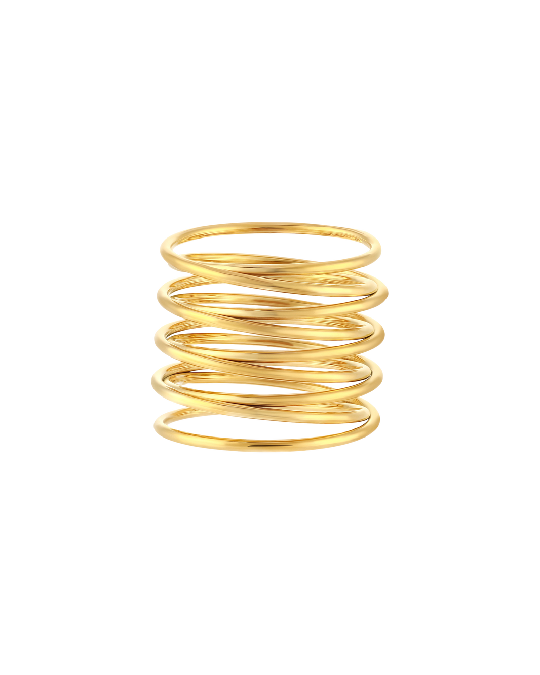 Spiral Ring Gold - 50MM
