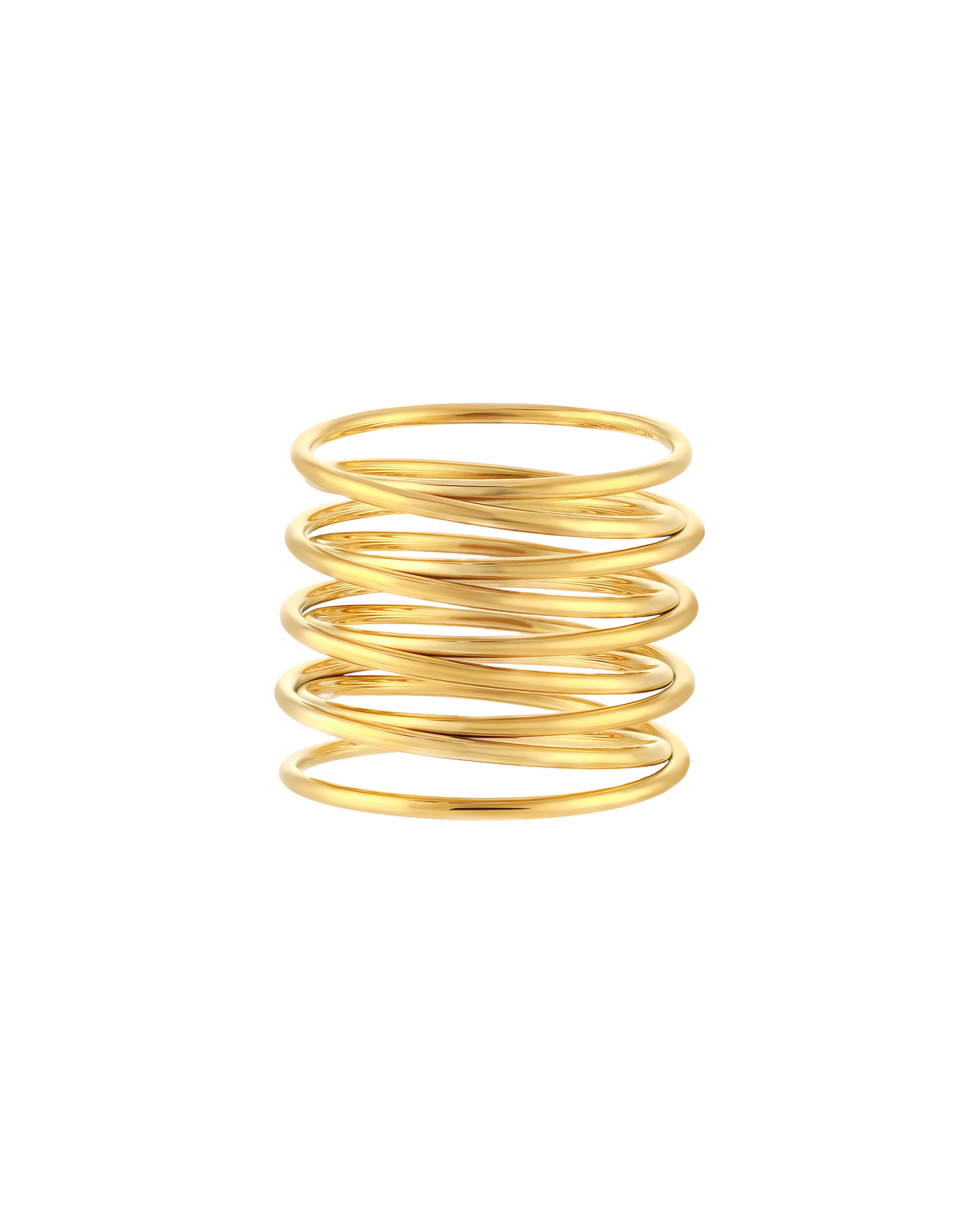 Spiral Ring Gold - 50MM