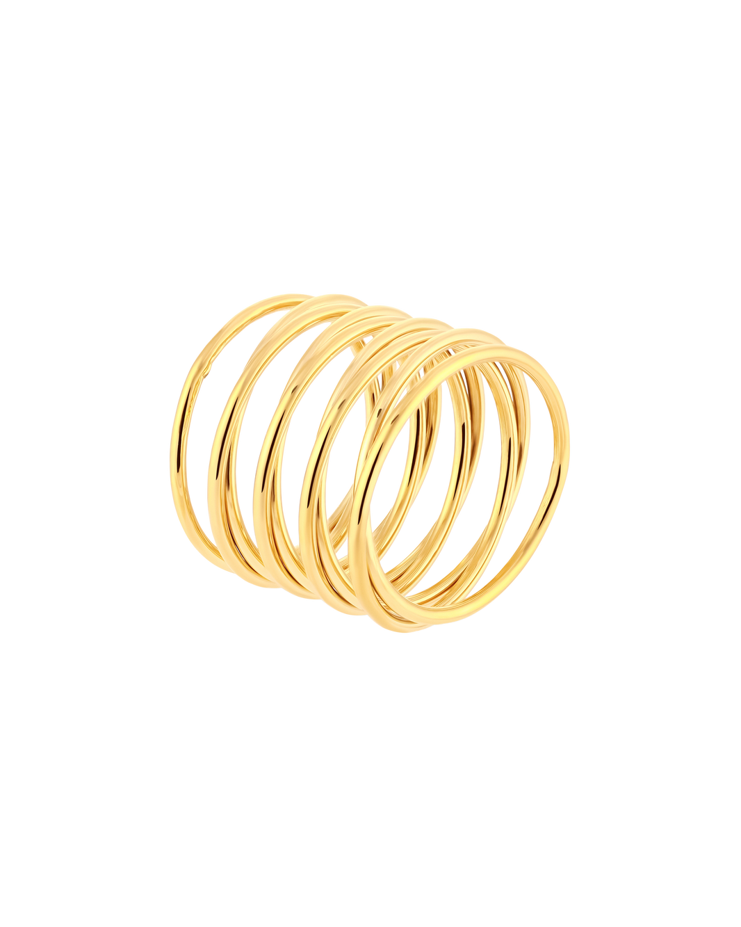 Spiral Ring Gold - 50MM