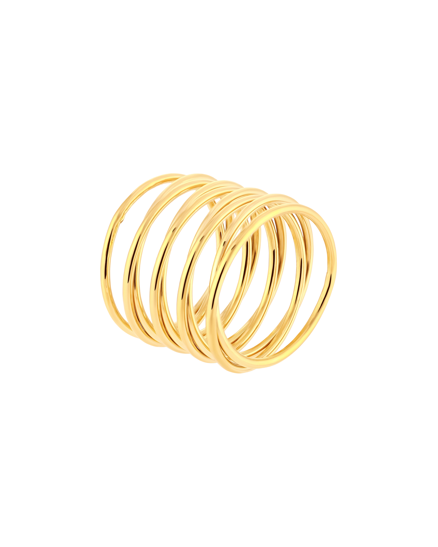 Spiral Ring Gold - 50MM