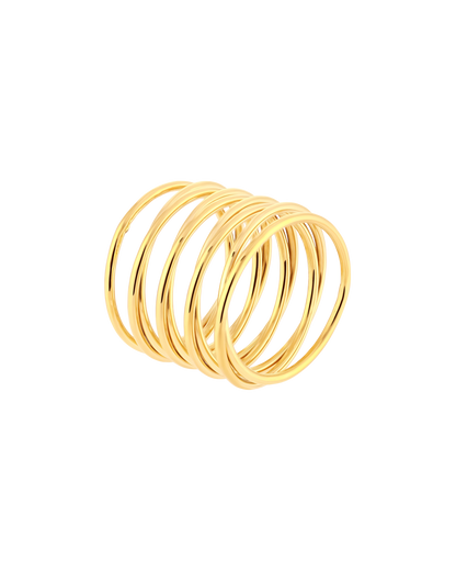 Spiral Ring Gold - 50MM