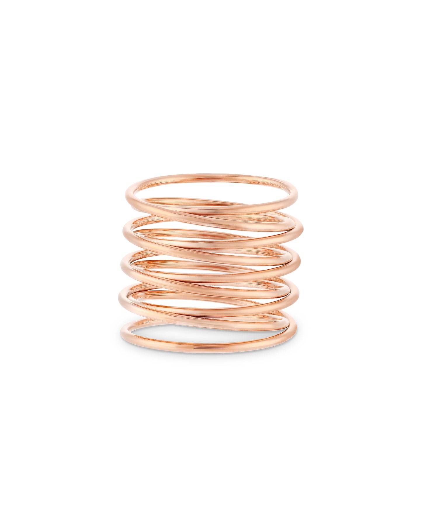Spiral Ring Rose Gold - 52MM