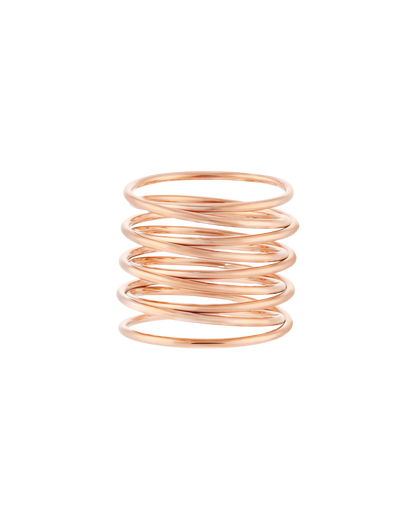 Spiral Ring Rose Gold - 52MM
