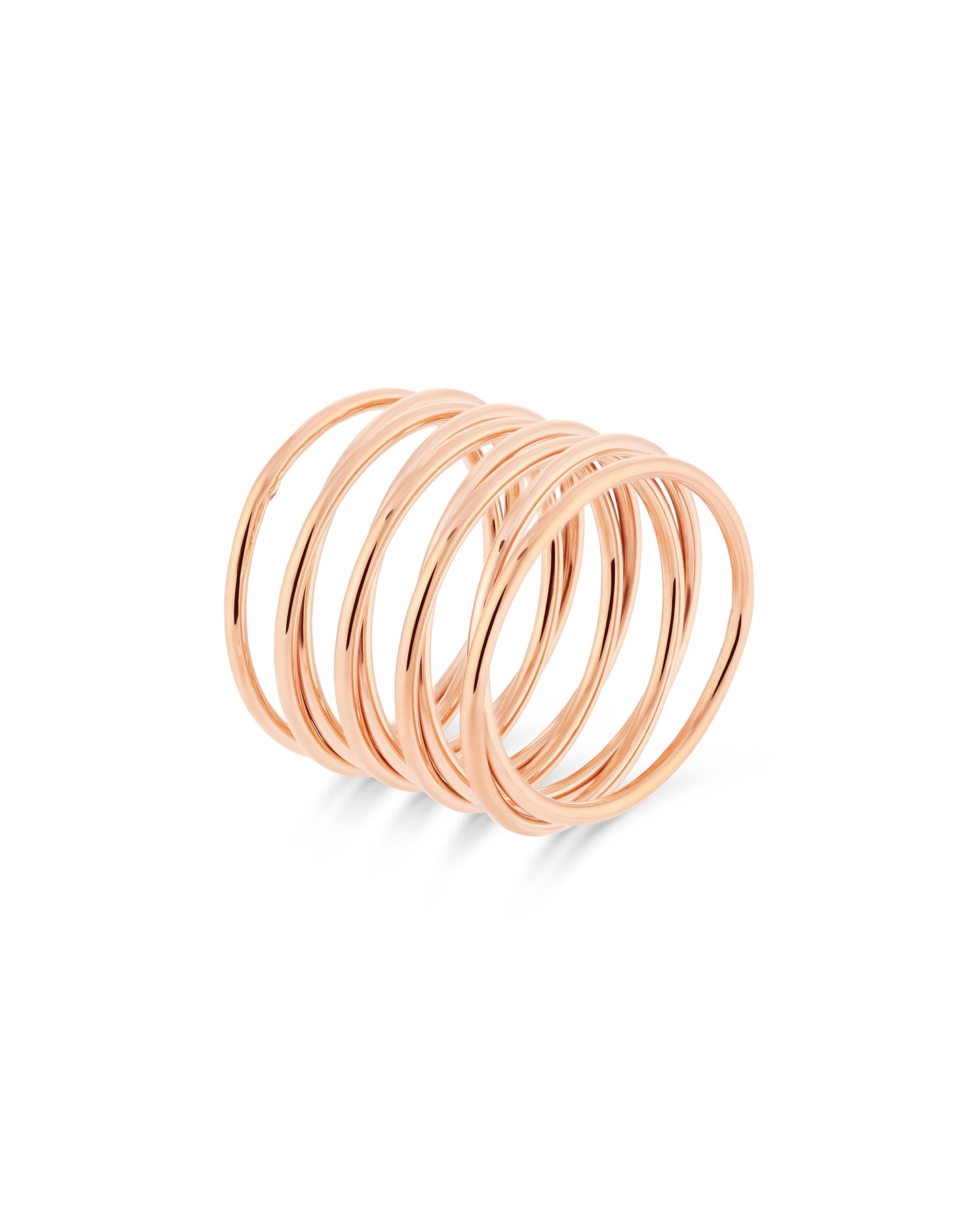 Spiral Ring Rose Gold - 52MM