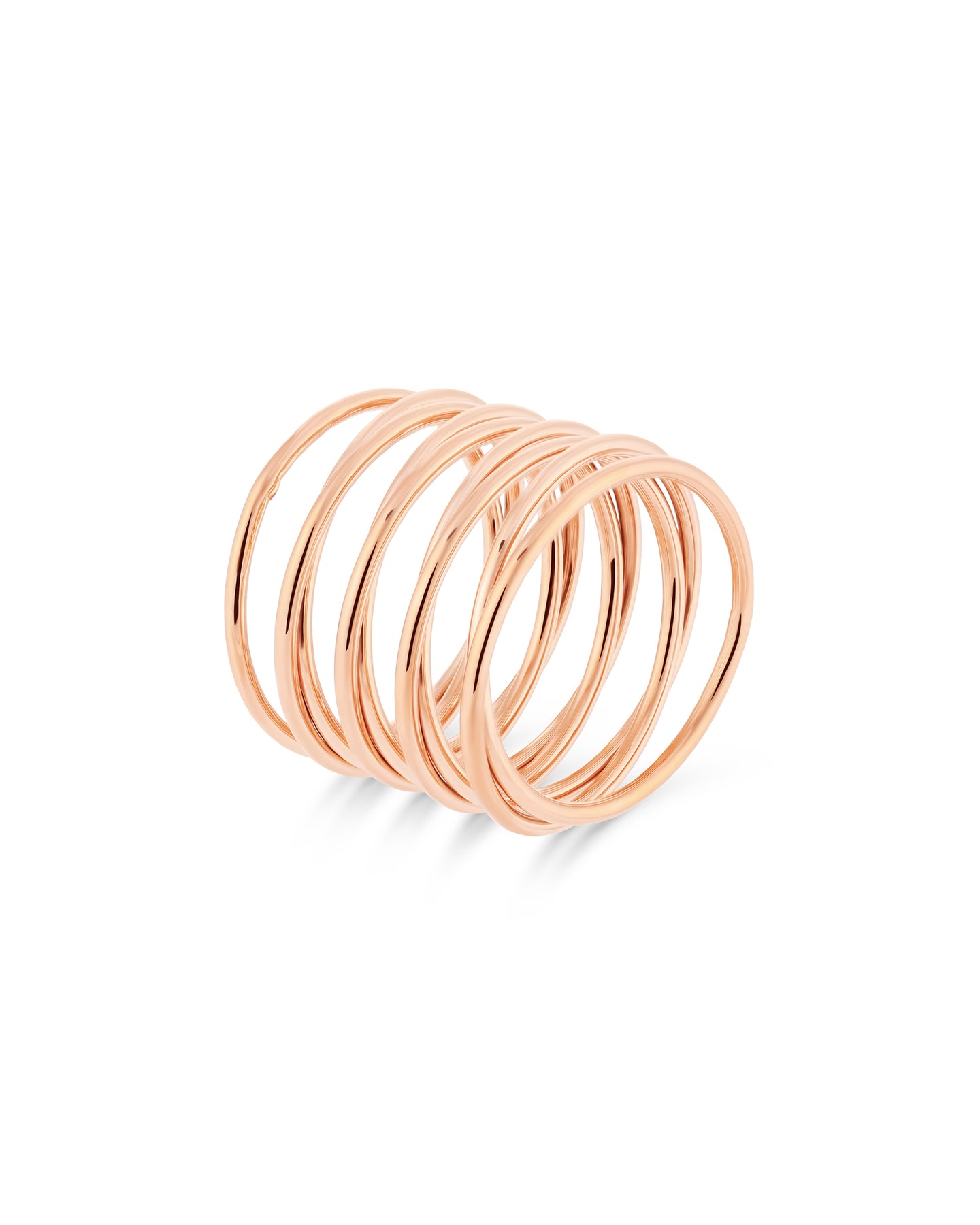 Spiral Ring Rose Gold - 52MM