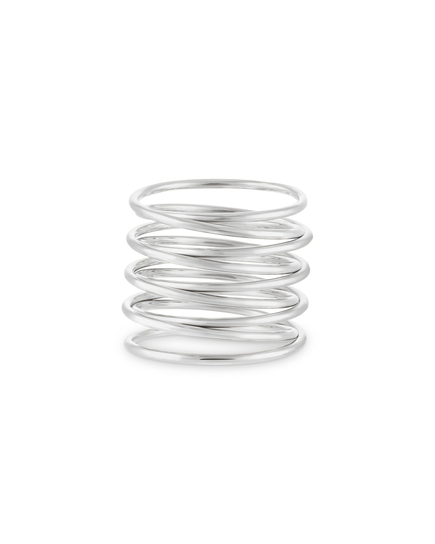 Spiral Ring Silver - 50MM