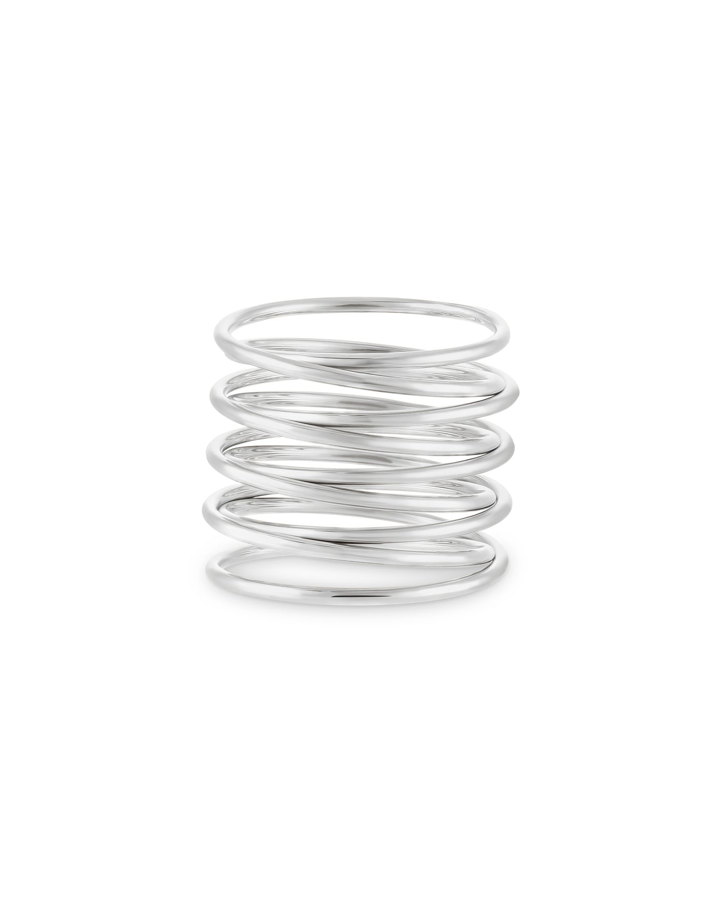 Spiral Ring Silver - 50MM
