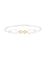 Bond Bracelet Gold - White