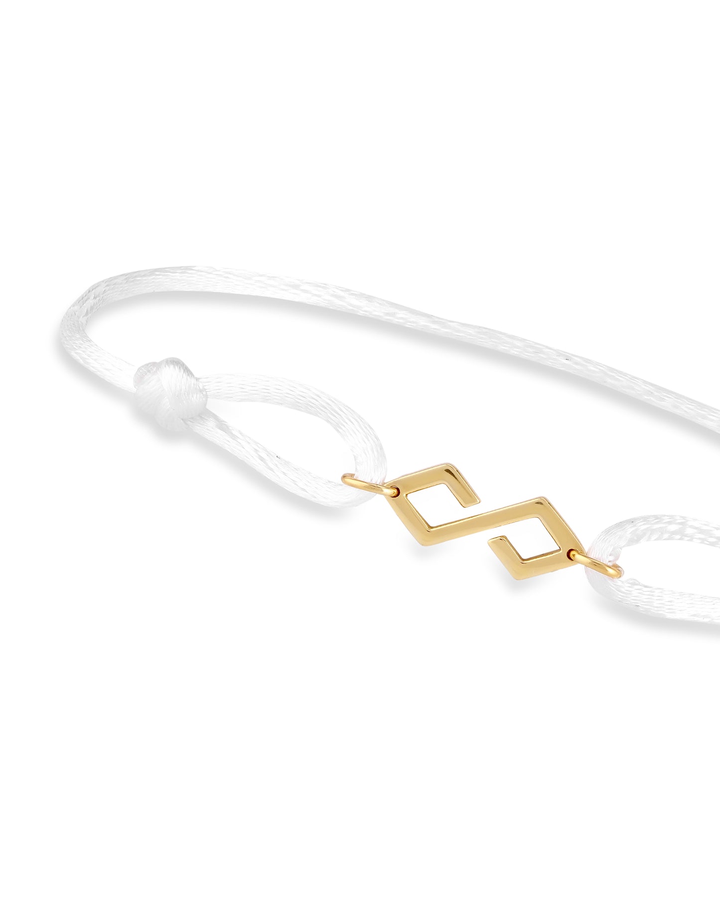 Bond Bracelet Gold - White