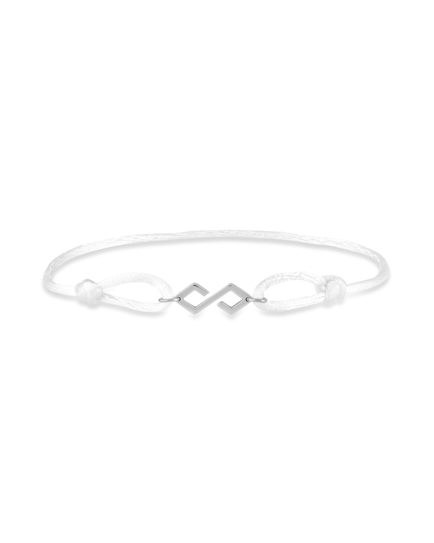 Bond Bracelet Silver - White