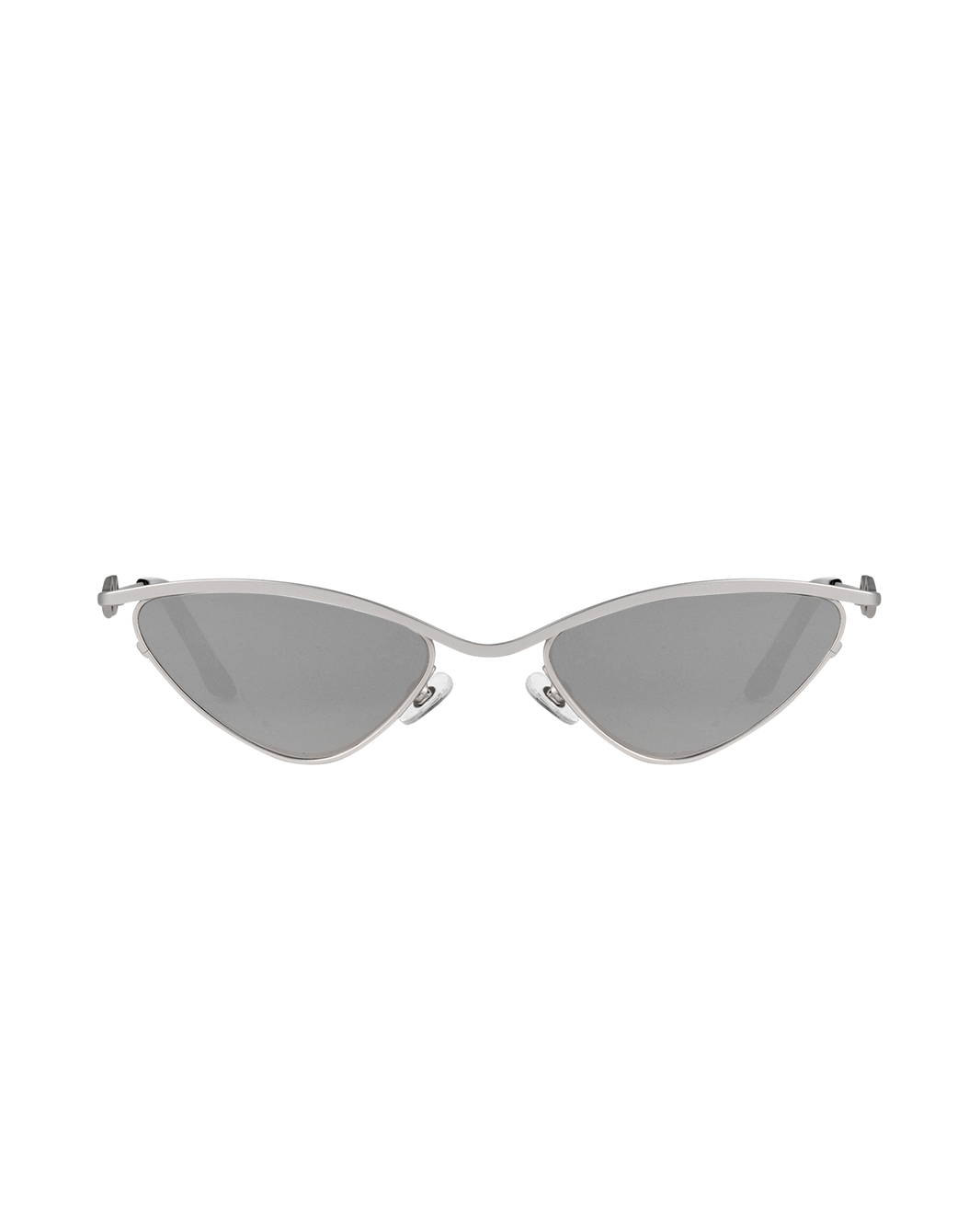 Zoe - Matte Silver Sunglasses
