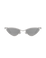 Zoe - Matte Silver Sunglasses