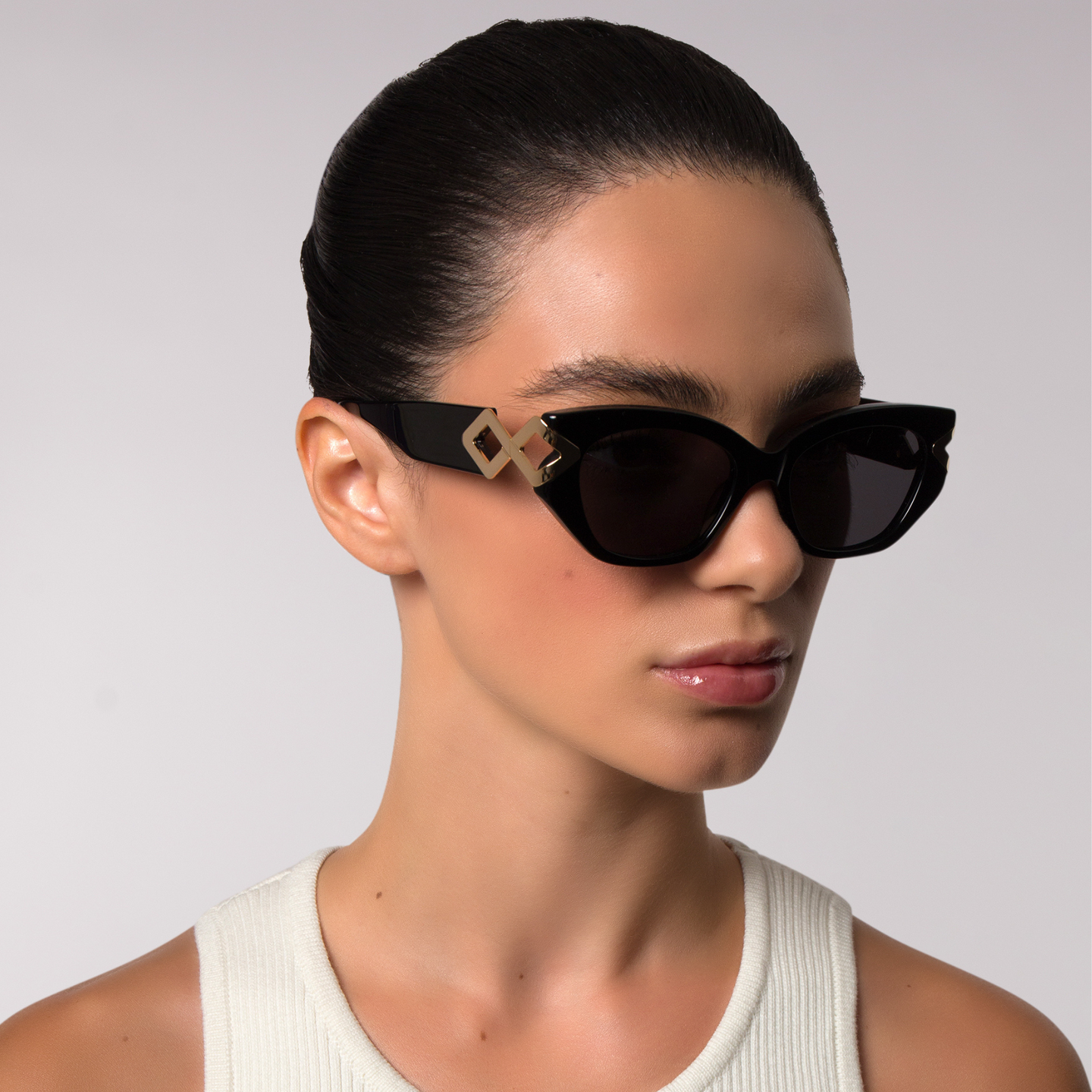 Lily - Black - Sunglasses - KAREN WAZEN